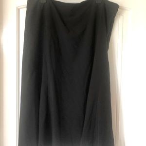Aline black knee length skirt size 18
